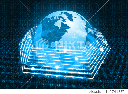 World with fiber optics World with fiber optics 141741272