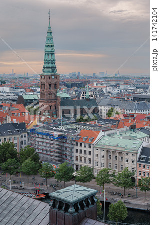 Spires and Rooftops of Copenhagen in Morning Light Spires and Rooftops of Copenhagen in Morning Light 141742104