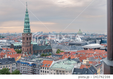 Copenhagen Old Town Skyline under Blue Sky Copenhagen Old Town Skyline under Blue Sky 141742108