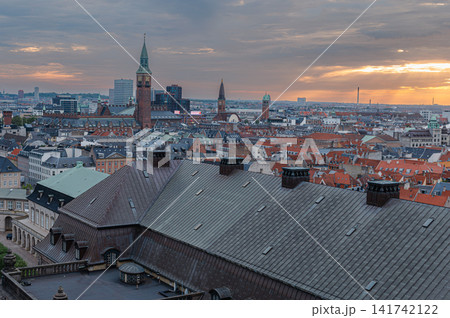 Copenhagen Old Town Skyline in Summer Copenhagen Old Town Skyline in Summer 141742122