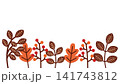 秋の植物のフレーム-16:9 141743812