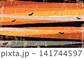 Halloween Cute Ghost Vintage Background 141744597