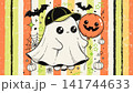 Cute Halloween Hand Drawn Doodle Vector Sublimation Sticker Style 141744633