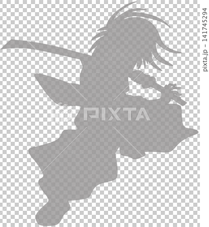 male samurai silhouette male samurai silhouette 141745294