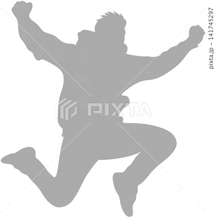 silhouette of a person jumping 141745297