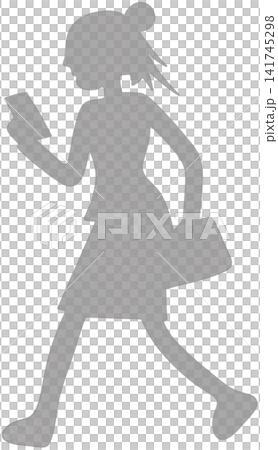 silhouette of a person looking at a phone silhouette of a person looking at a phone 141745298