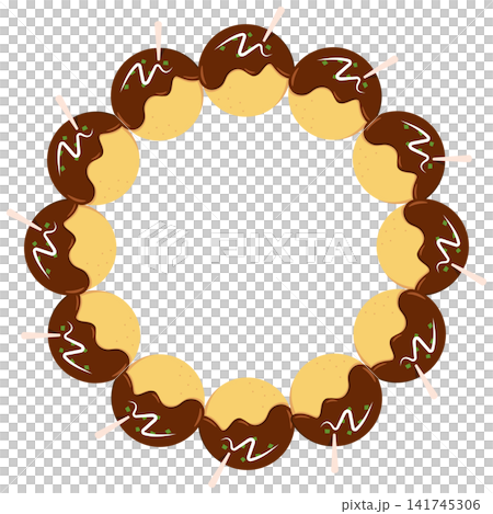 Takoyaki circular frame Takoyaki circular frame 141745306