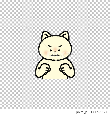 A cat on the verge of exploding with frustration 141745374