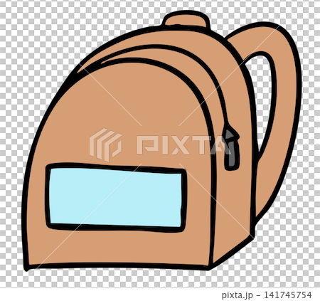 Hand drawn backpack for back to school, office workers, fashion, accessory, online shopping, department store, bag shop, lifestyle, hobby, leisure, work office, outfit of the day, what's in my bag	 141745754