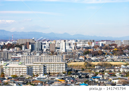 【東京都】郊外の住宅地の風景 【東京都】郊外の住宅地の風景 141745794