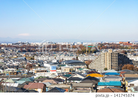 【東京都 日野市】郊外の住宅地の風景 【東京都 日野市】郊外の住宅地の風景 141745874