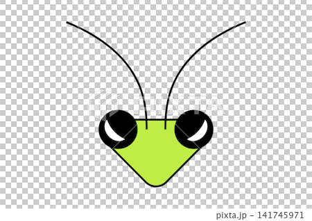 目がつり上がったカマキリの顔のイラスト 目がつり上がったカマキリの顔のイラスト 141745971