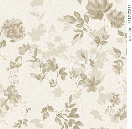 Soft dreamy watercolor floral seamless patterns collection Soft dreamy watercolor floral seamless patterns collection 141747252