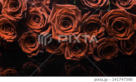 red roses bouquet on a white background red roses bouquet on a white background 141747390