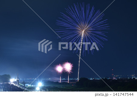 夏の夜空を彩る花火 夏の夜空を彩る花火 141747544