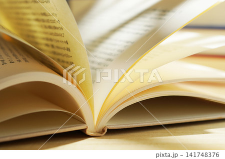 読書・本のページをめくる 読書・本のページをめくる 141748376