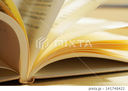 読書・本のページをめくる 読書・本のページをめくる 141748422