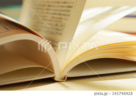 読書・本のページをめくる 読書・本のページをめくる 141748428