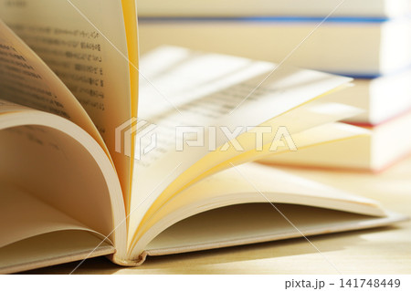 読書・本のページをめくる 読書・本のページをめくる 141748449