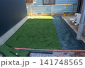 真砂土を使った庭の整地と人工芝DIY 141748565
