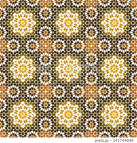 Color seamless pattern in arabic style Zellige Color seamless pattern in arabic style Zellige 141749896