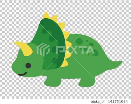Cute Triceratops illustration material Cute Triceratops illustration material 141751034