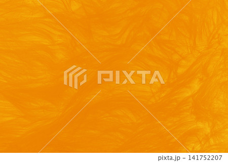 Orange soft wool pattern texture abstract bright fluffy fur background structure backdrop vibrant 141752207