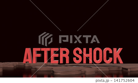 Aftershock Across Fractured Tectonic Plates Disaster Concept 3d render. 141752604