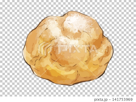 A mouthwatering illustration of a cream puff A mouthwatering illustration of a cream puff 141753969