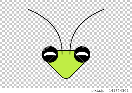 An illustration of a praying mantis's face with strange eyes. An illustration of a praying mantis's face with strange eyes. 141754561