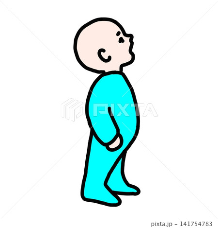 上を向いて懸命に主張する幼児 上を向いて懸命に主張する幼児 141754783