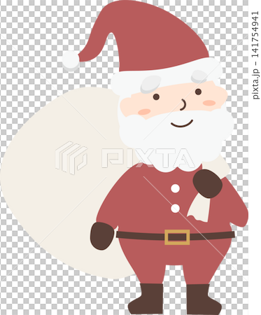 サンタクロースのイラスト（冬のイベント・クリスマス素材） 141754941