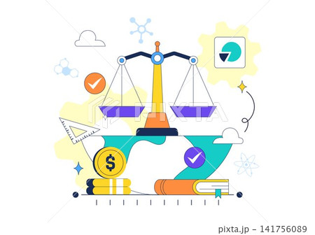 World Standards Day Illustration Featuring Global Quality Assurance, Certification, Measurement Accuracy, International Regulations, and Innovation 141756089
