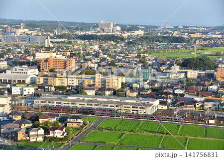 《愛知県》尾張旭市スカイワードあさひ展望台からの風景 尾張旭市の街並み 《愛知県》尾張旭市スカイワードあさひ展望台からの風景 尾張旭市の街並み 141756831