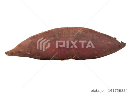 Japanese sweet potato isolated on white background 141756884