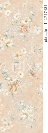 Soft Pastel Watercolor Floral Lace Bandana Seamless Textile Pattern Collection Soft Pastel Watercolor Floral Lace Bandana Seamless Textile Pattern Collection 141757485