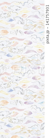 Soft dreamy watercolor floral seamless patterns collection Soft dreamy watercolor floral seamless patterns collection 141757931