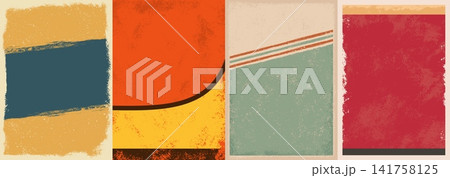 Abstract minimalistic set poster layouts 141758125