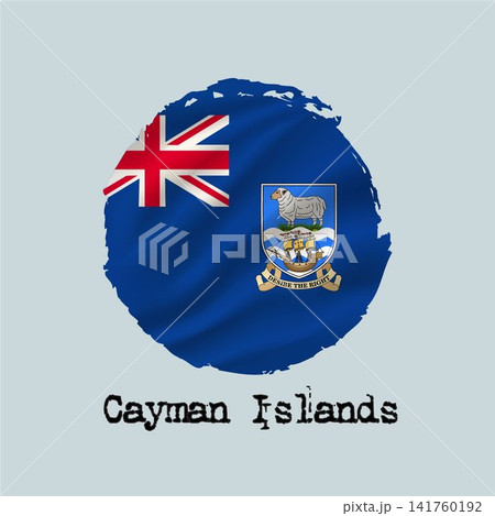 Falkland Islands flag created with circular brushstrokes. Falkland Islands flag created with circular brushstrokes. 141760192