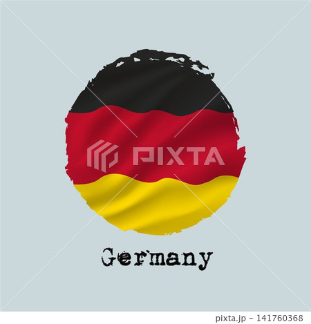 Germany flag created with circular brushstrokes. Germany flag created with circular brushstrokes. 141760368