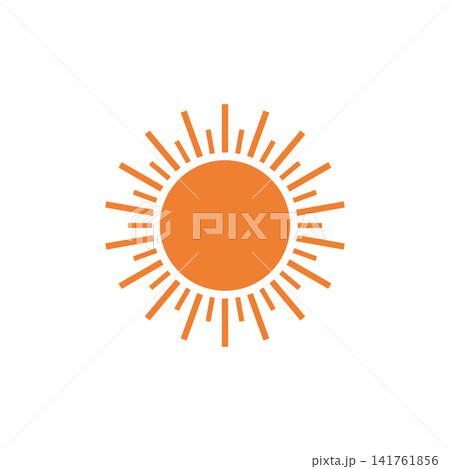 circular sun icon shape graphic flat design circular sun icon shape graphic flat design 141761856