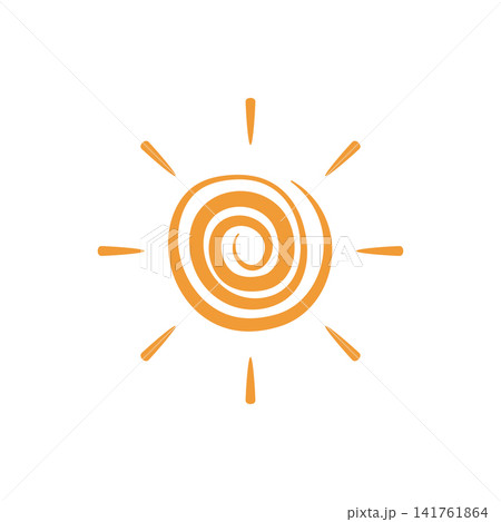 spiral sun graphic simple icon spiral sun graphic simple icon 141761864