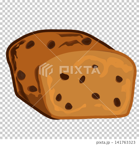 Traditional Fruit Bread Cake with Raisins Illustration Traditional Fruit Bread Cake with Raisins Illustration 141763323