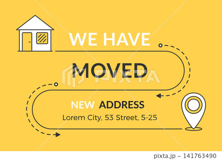 We Have Moved Banner with New Address We Have Moved Banner with New Address 141763490