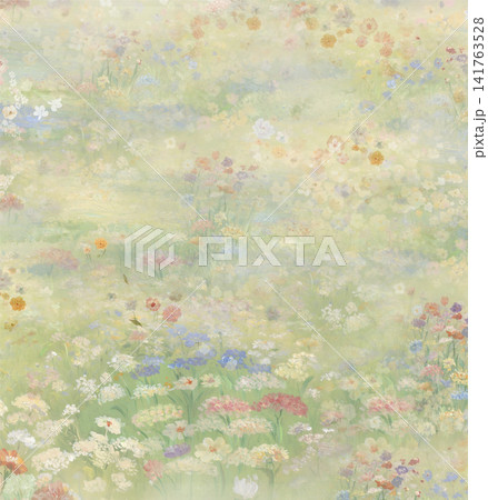 Lush Watercolor Floral Seamless Patterns With Rich Garden Flower Motifs 141763528