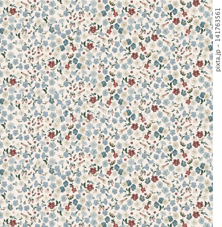 Lush Watercolor Floral Seamless Patterns With Rich Garden Flower Motifs Lush Watercolor Floral Seamless Patterns With Rich Garden Flower Motifs 141763561