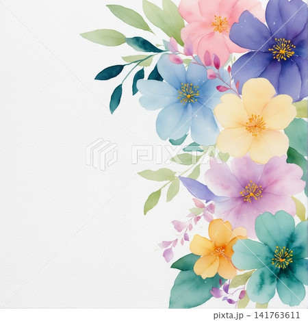 Lush Watercolor Floral Seamless Patterns With Rich Garden Flower Motifs Lush Watercolor Floral Seamless Patterns With Rich Garden Flower Motifs 141763611