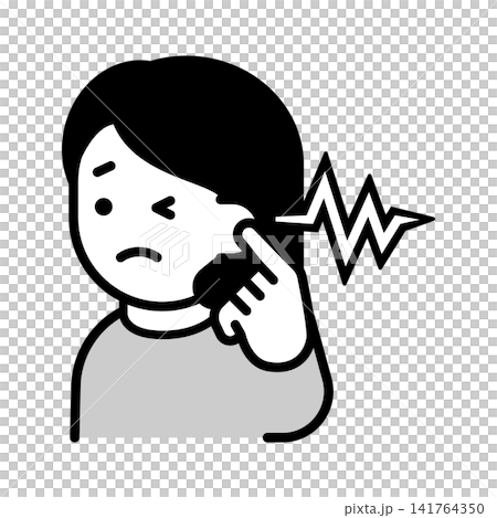 Illustration of a woman experiencing tinnitus Illustration of a woman experiencing tinnitus 141764350