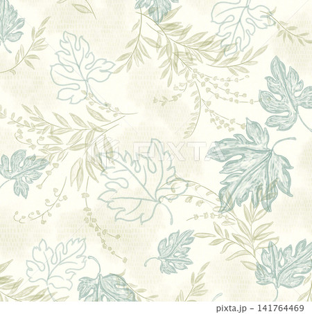 Soft Pastel Cute Kid And Delicate Floral Seamless Pattern Big Collection 141764469
