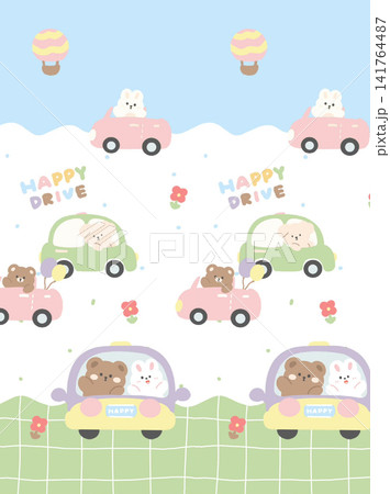 Soft Pastel Cute Kid And Delicate Floral Seamless Pattern Big Collection Soft Pastel Cute Kid And Delicate Floral Seamless Pattern Big Collection 141764487